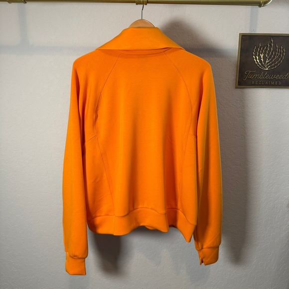 Spanx AirEssentials Half Zip Sweatshirt Orange Pullover Womens 1X 1T - Picture 8 of 9